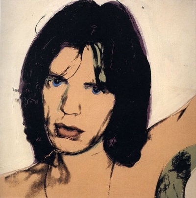 Photo:  Andy Warhol, Mick Jagger